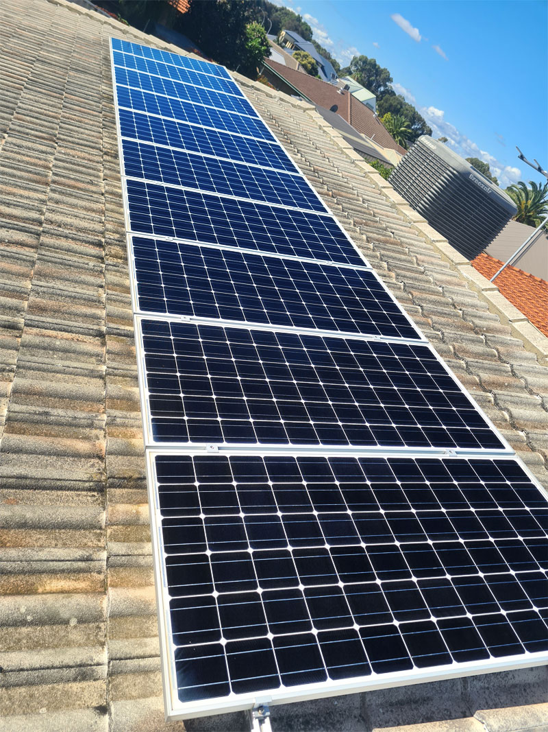 solar panel clean after